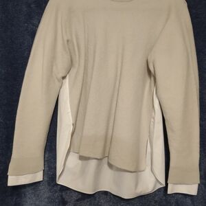 Tibi Beige Long Sleeve Sweater